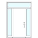 Single Door (2 Sidelite & Transom)